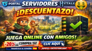 Tu servidor de Hytale con descuentazo en G-Portal